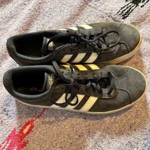 🍍  Adidas Neo Comfort Walking Sneakers 9.5 Black Suede Shoes🍍
